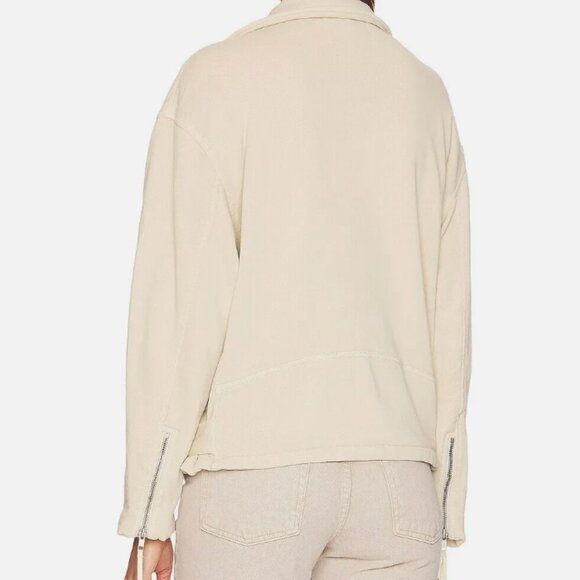 Free People Rebel Rebel Knit Moto Jacket - New with Tags - Vanilla - S - Picture 4 of 4